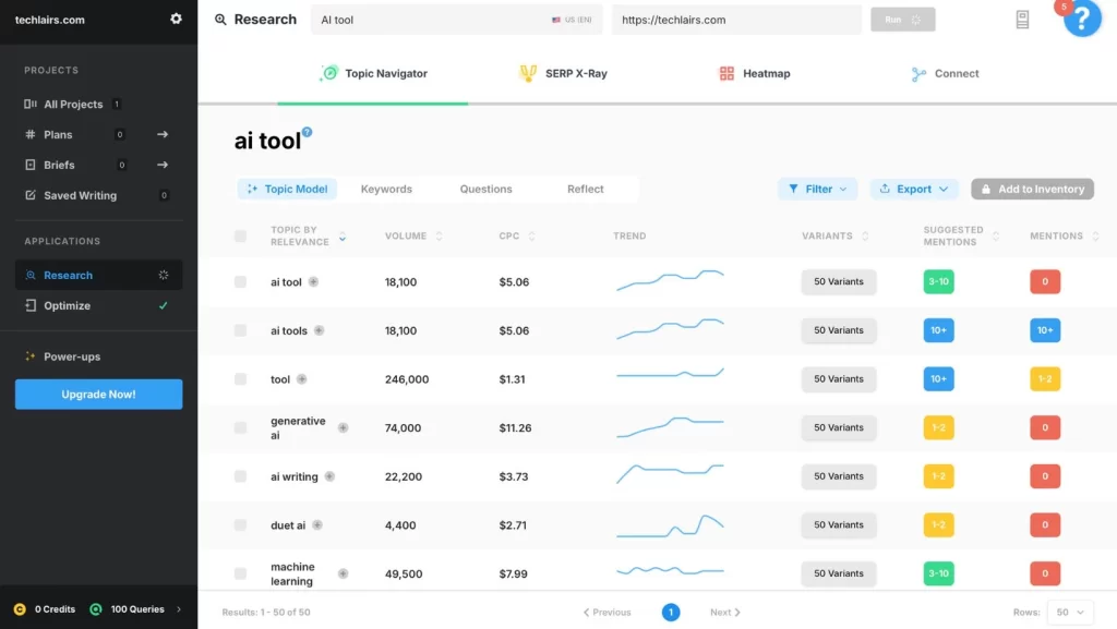 Marketmuse-research-tool-keyword-input-AI-tools-for-Marketing-Techlairs