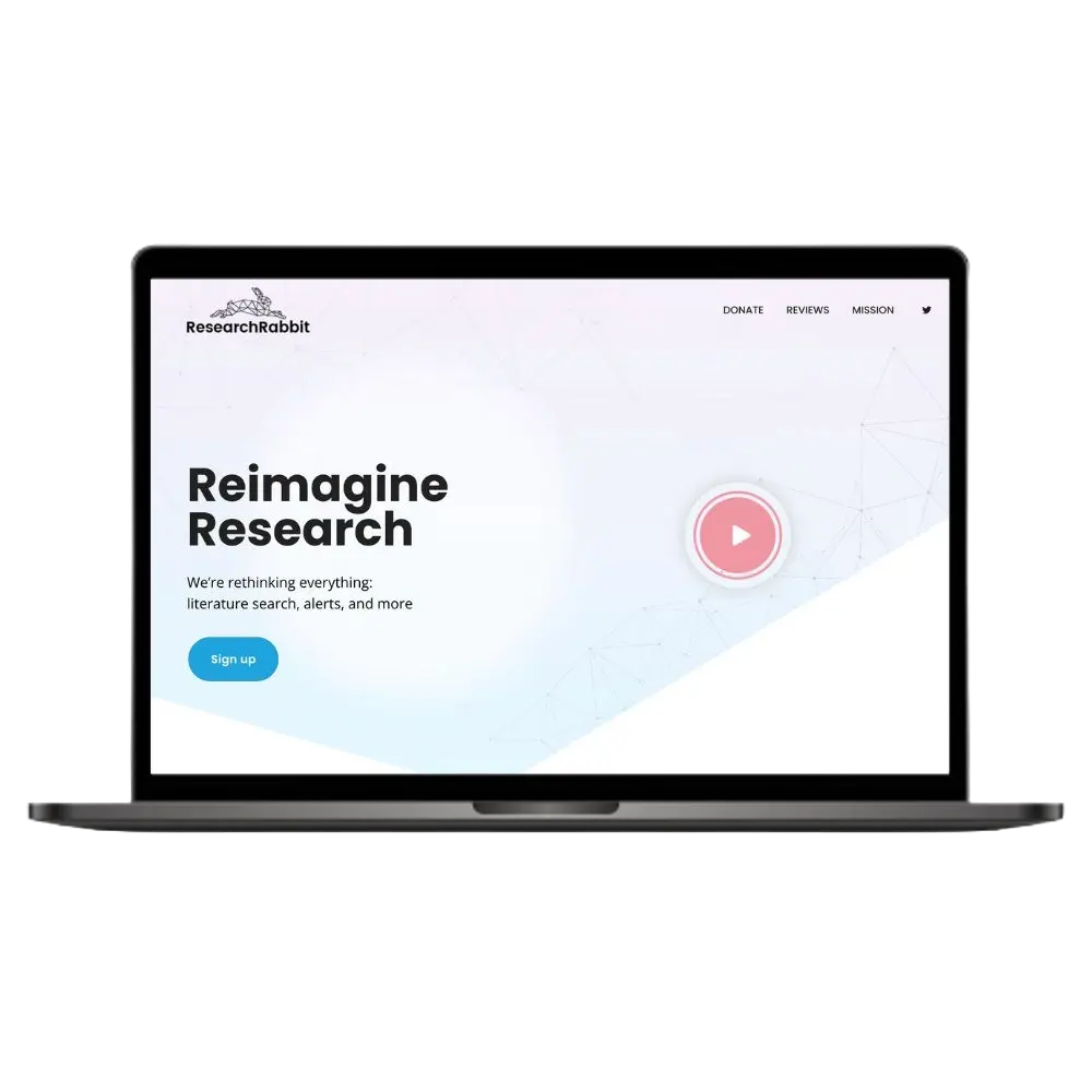ResearchRabbit Laptop Image
