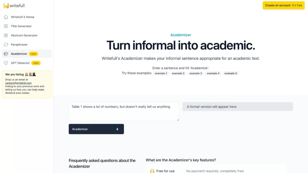 writefull-academizer-selecting-academize-button