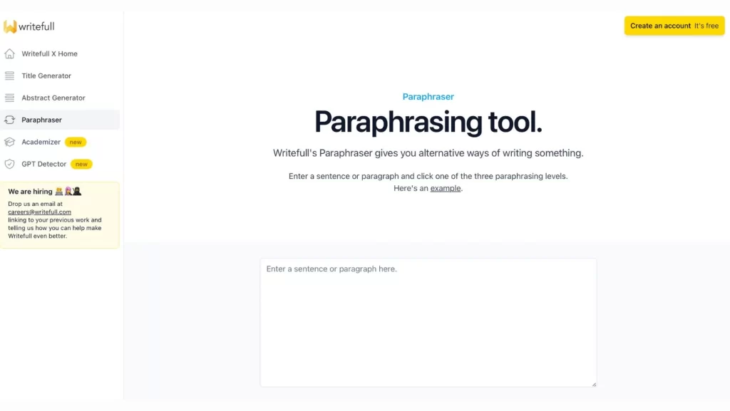 writefull-paraphrasing-tool